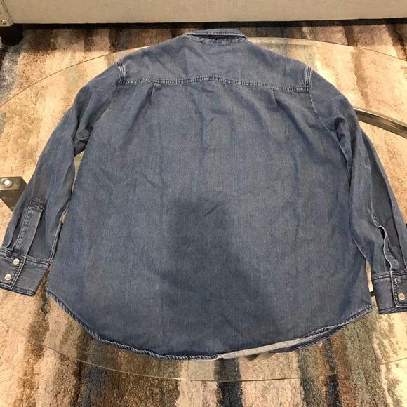 Michael Kors Denim Shirt Size Large - Picture 8 of 9